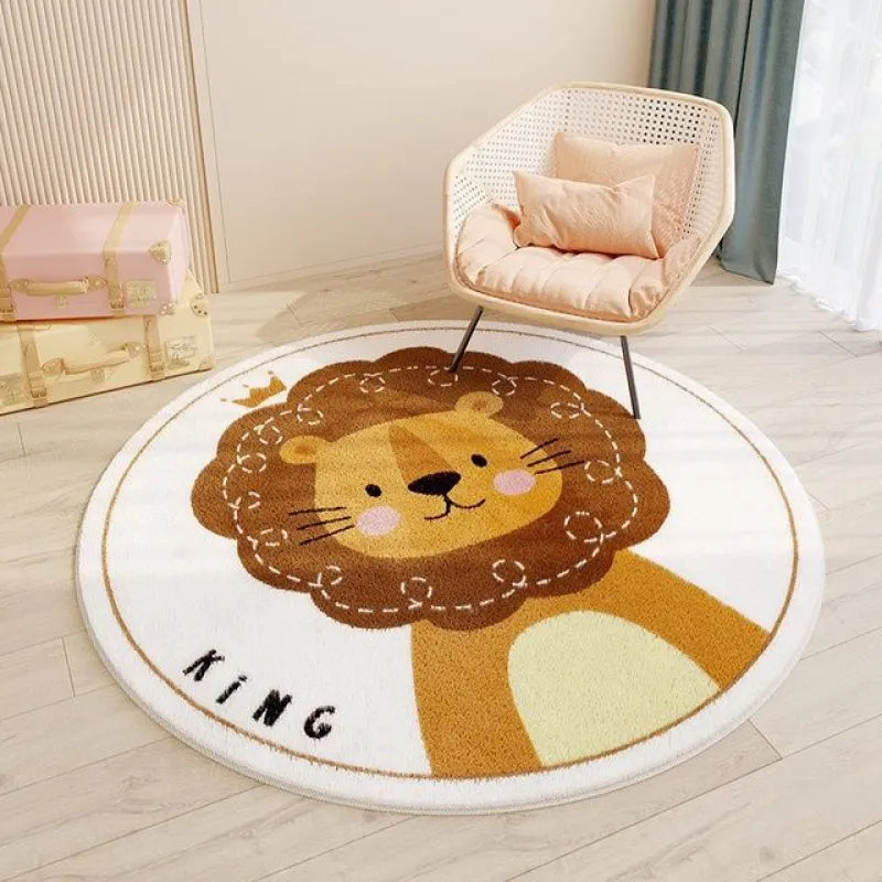 Round Polyester Rug