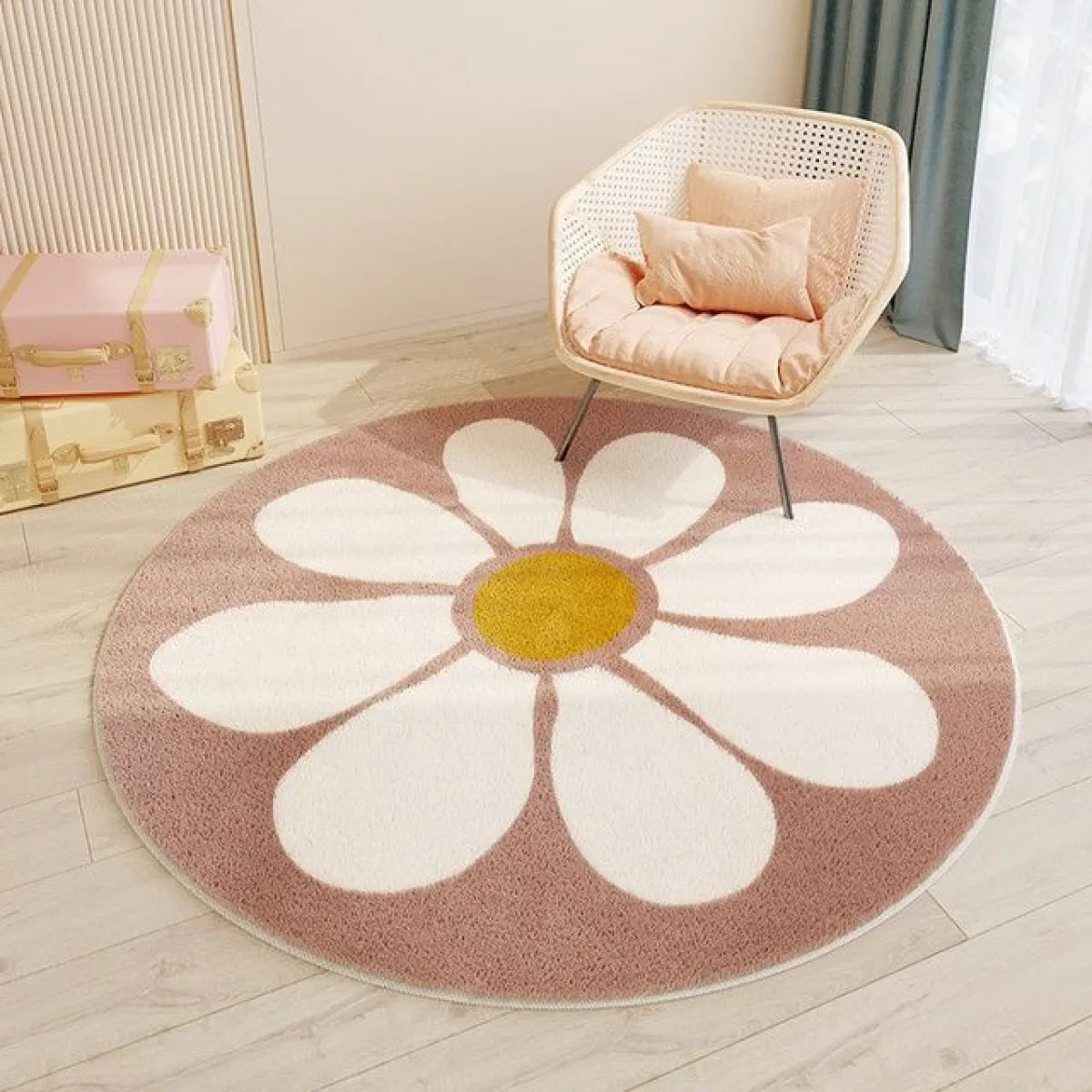 Round Polyester Rug